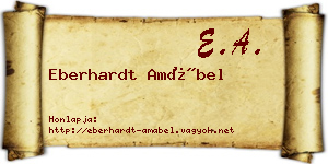 Eberhardt Amábel névjegykártya